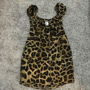 Princess Polly WILD CAT MINI DRESS LEOPARD